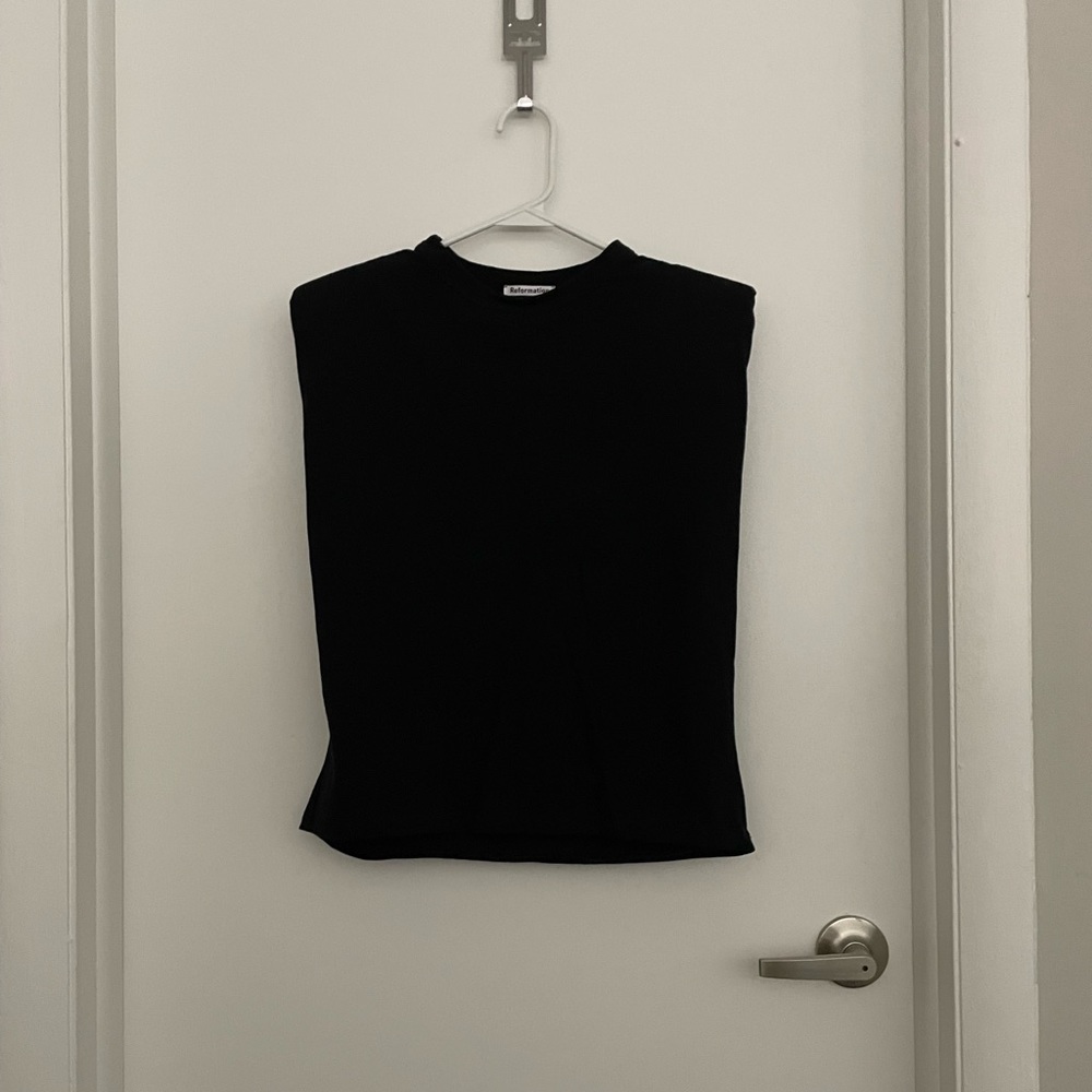 Reformation Belfort Top, Black, S